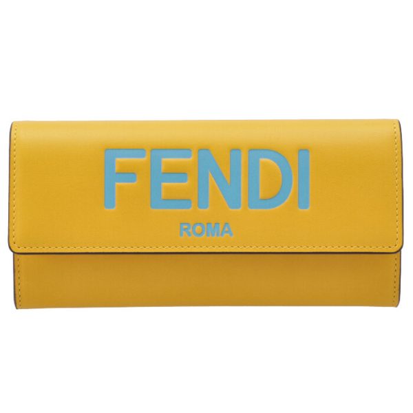 8m0251ahnif1eev 1 FENDI Fendi Roma Wallet Yellow