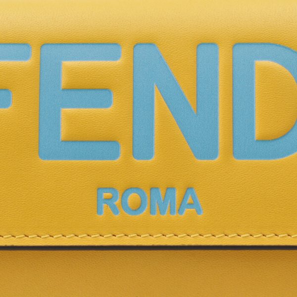 8m0251ahnif1eev 3 FENDI Fendi Roma Wallet Yellow