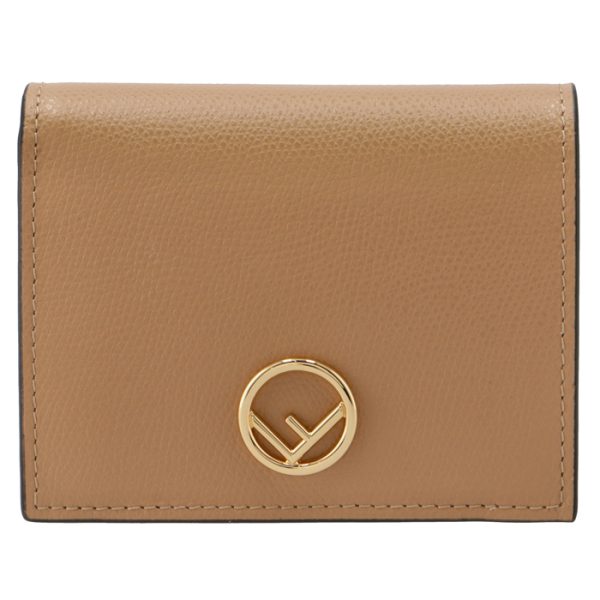 8m0387a18bf15kr 1 FENDI FF Logo Mini Wallet Brown Zucca