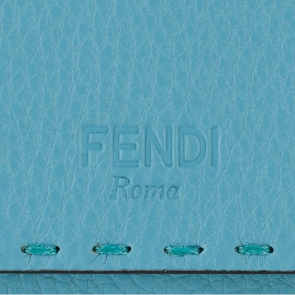 8m0395a7tyf17yv 3 FENDI FF Logo Trifold Wallet Yellow Zucca