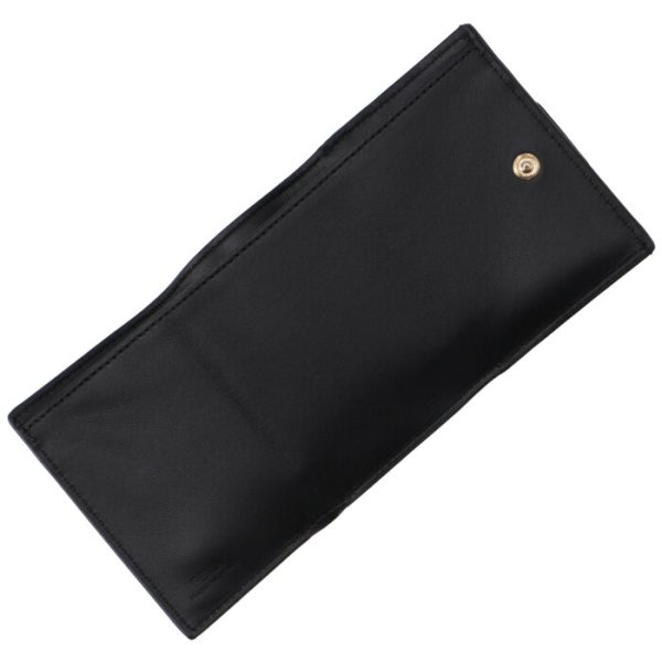 8m0395aajdf0kur 4 FENDI Trifold Mini Wallet Baguette Black