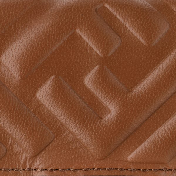 8m0395aajdf1b15 3 FENDI Baguette Trifold Wallet Brown