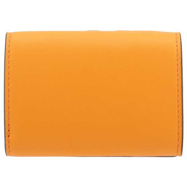 8m0395aajdf1dzh 2 FENDI Baguette Trifold Wallet Orange