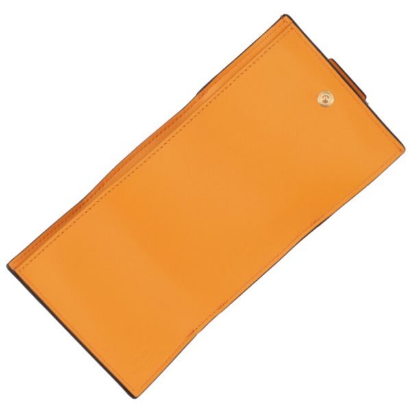 8m0395aajdf1dzh 4 FENDI Baguette Trifold Wallet Orange