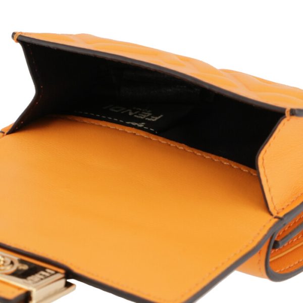 8m0395aajdf1dzh 6 FENDI Baguette Trifold Wallet Orange