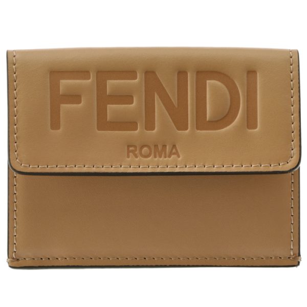 8m0395aayzf15kr 1 FENDI Roma Trifold Wallet Brown