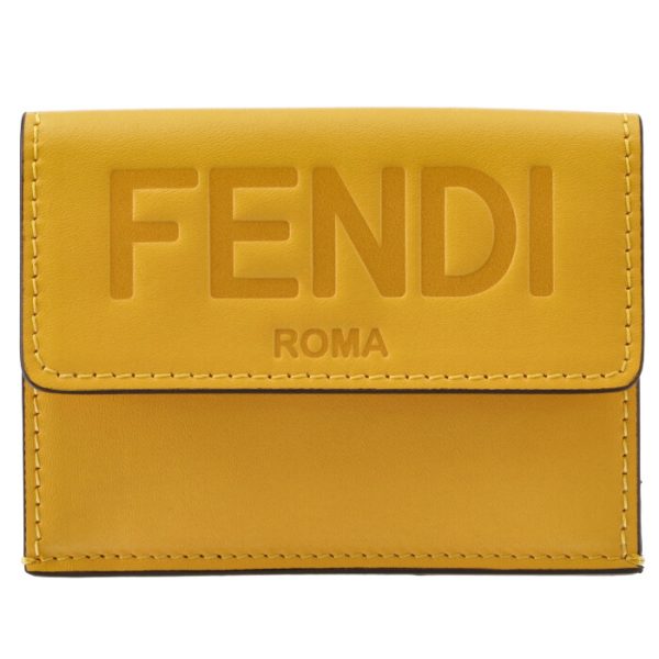 8m0395aayzf192e 1 FENDI Roma Trifold Wallet Yellow