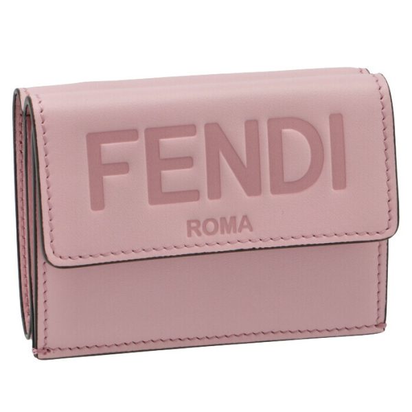 8m0395aayzf1cjy FENDI Roma Trifold Wallet Pink