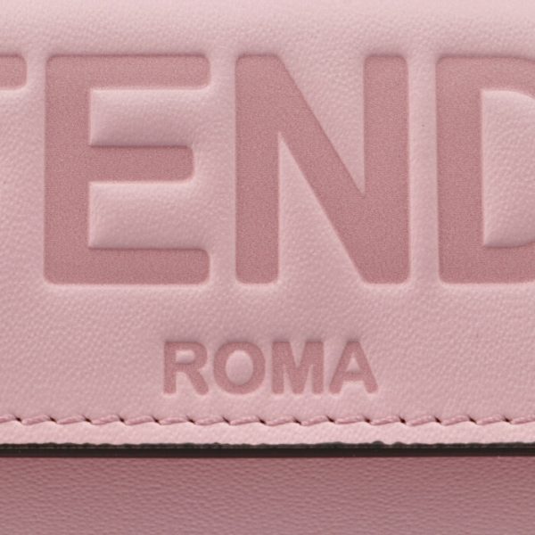 8m0395aayzf1cjy 3 FENDI Roma Trifold Wallet Pink