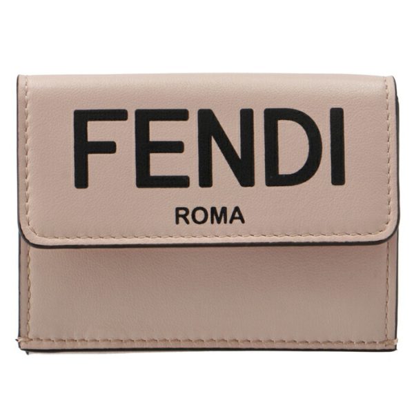 8m0395adp6f1cn7 1 FENDI Roma Trifold Wallet Pink