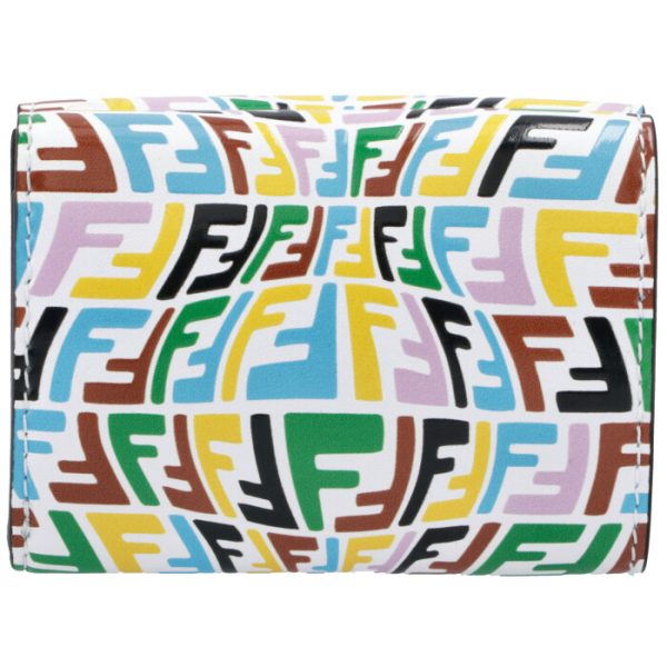 8m0395agksf1exo 2 FENDI Baguette Trifold Wallet FF Fish Eye Multicolor