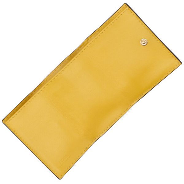 8m0395agktf1e8k 4 FENDI Summer Vertigo Trifold Wallet Yellow