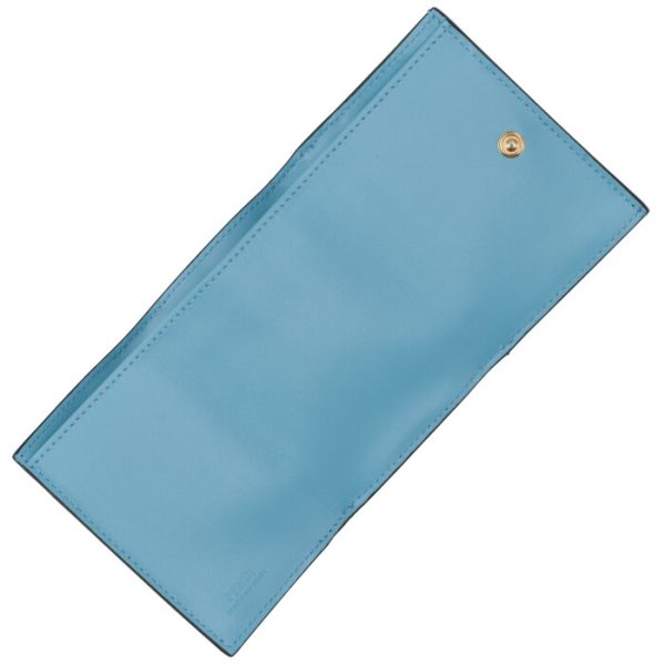 8m0395agktf1e8l 4 FENDI Summer Vertigo Trifold Wallet Blue