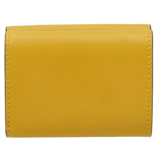 8m0395ahnif1eev 2 FENDI Roma Trifold Wallet Yellow