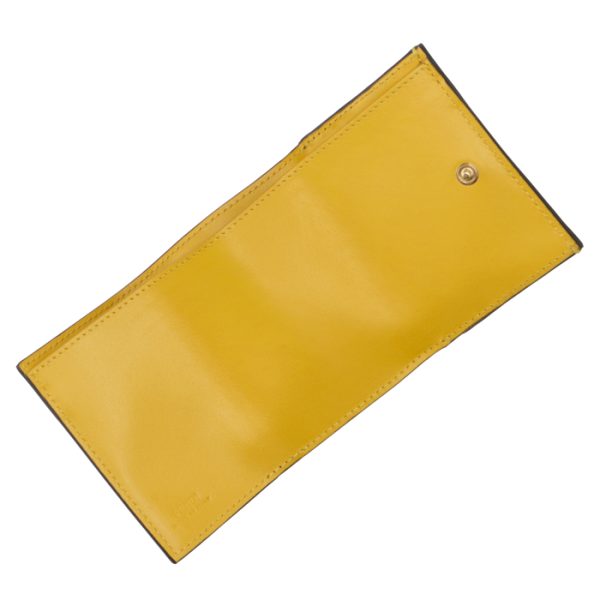 8m0395ahnif1eev 4 FENDI Roma Trifold Wallet Yellow