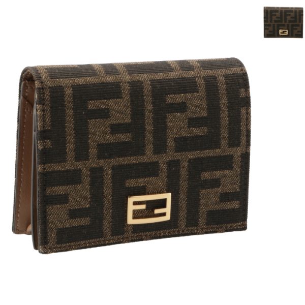 8m0420a98p FENDI FF Logo Bifold Wallet