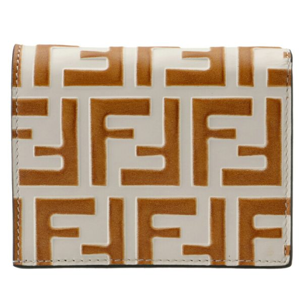 8m0420aafmf1d44 2 FENDI F Is Fendi FF Logo Bifold Wallet Brown