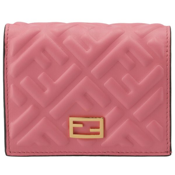 8m0420aajdf17bc 1 FENDI Baguette Bifold Wallet Pink