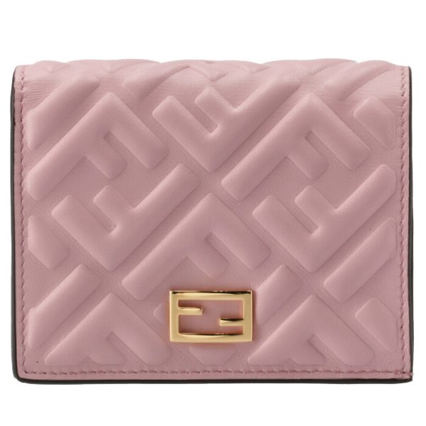 8m0420aajdf1cjy 1 FENDI Baguette Bifold Wallet Pink