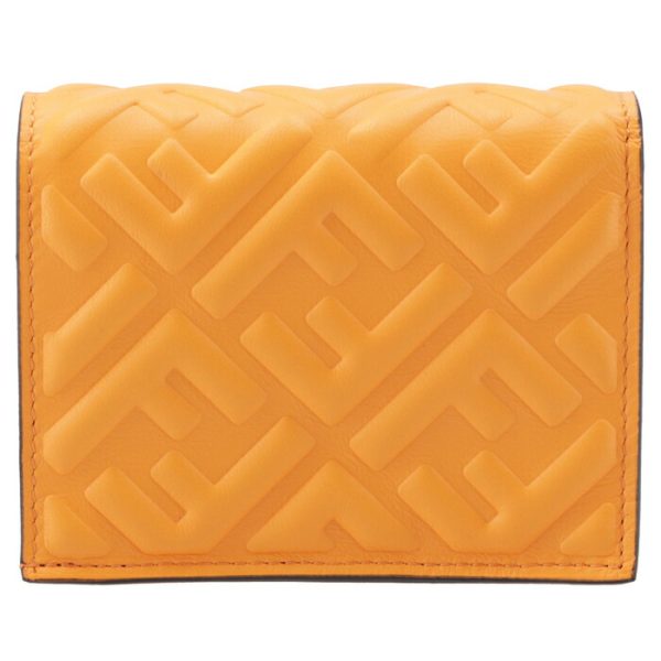 8m0420aajdf1dzh 2 FENDI Baguette Bifold Wallet Orange