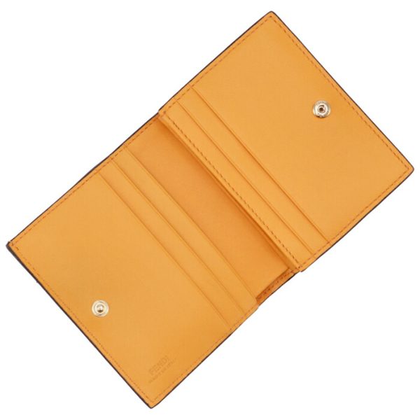 8m0420aajdf1dzh 4 FENDI Baguette Bifold Wallet Orange