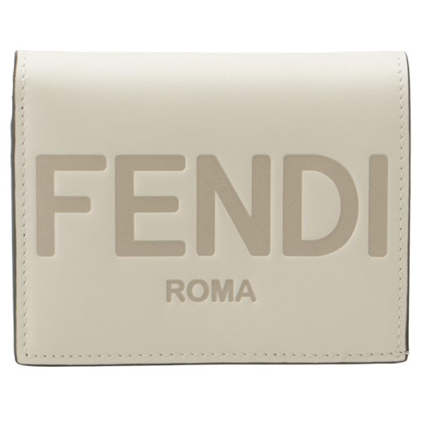 8m0420aayzf0k7e 1 FENDI Roma Bifold Wallet White