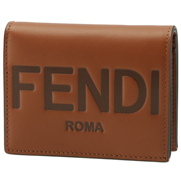 8m0420aayzf0qvk FENDI Roma Bifold Wallet Brown