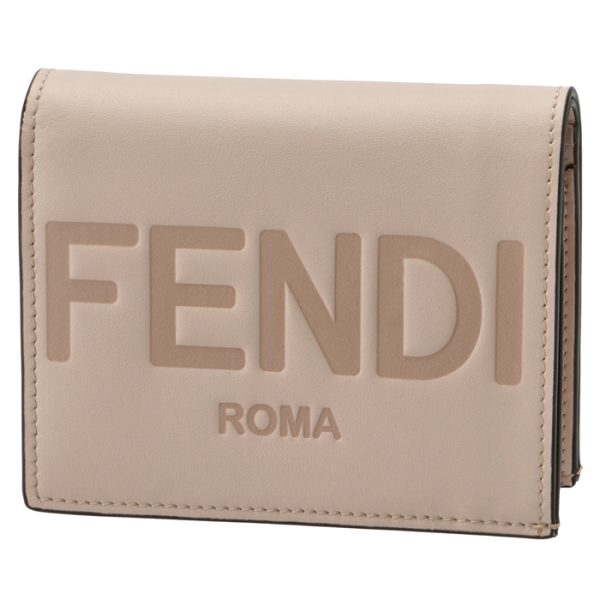 8m0420aayzf1ba9 FENDI Roma Bifold Wallet Ivory