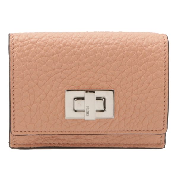 8m0426a91b 1 FENDI Peekaboo Selleria Trifold Wallet