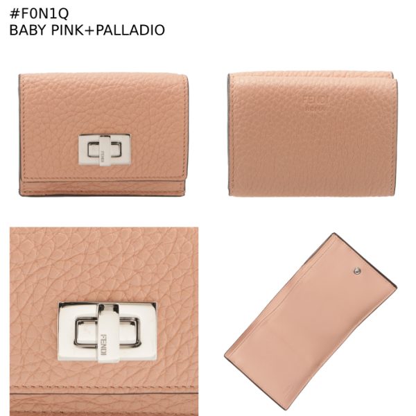 8m0426a91b 7 FENDI Peekaboo Selleria Trifold Wallet