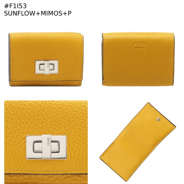 8m0426a91b 9 FENDI Peekaboo Selleria Trifold Wallet