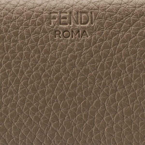 8m0426a91bf1f20 3 FENDI Peekaboo Selleria Trifold Wallet Brown