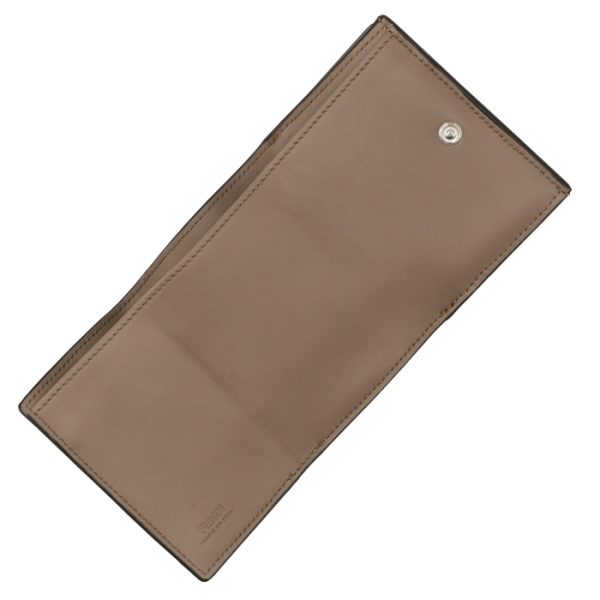 8m0426a91bf1f20 4 FENDI Peekaboo Selleria Trifold Wallet Brown