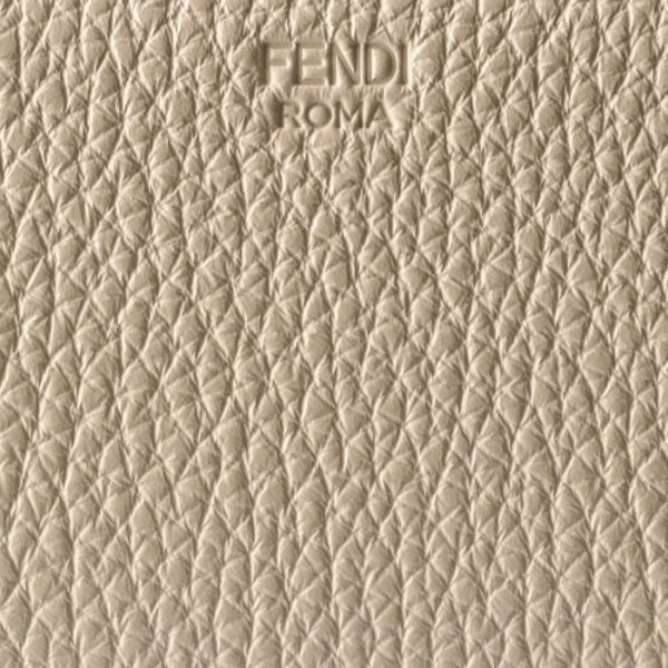 8m0427a91bf0mu3 3 FENDI Peekaboo Selleria Bifold Wallet Ivory