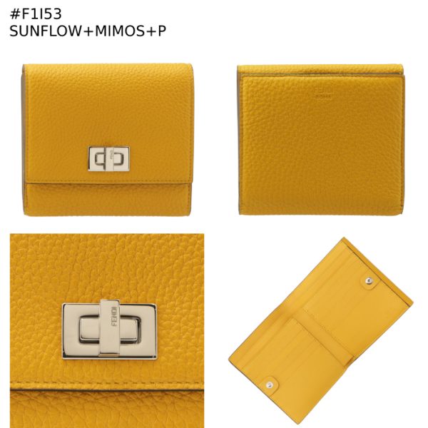 8m0438a91b 8 FENDI Peekaboo Selleria Bifold Wallet