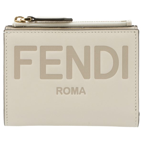 8m0447aayzf0k7e 1 FENDI Roma Bifold Wallet White