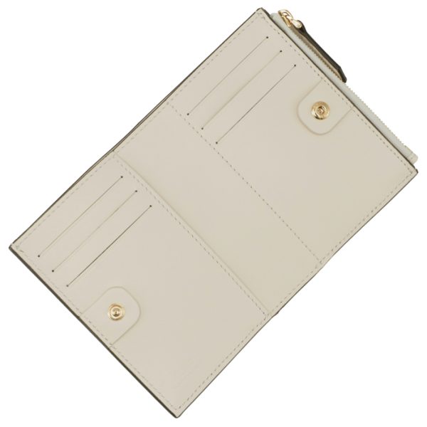 8m0447aayzf0k7e 4 FENDI Roma Bifold Wallet White