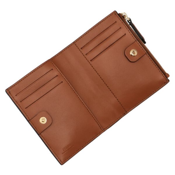 8m0447aayzf0qvk 4 FENDI Roma Bifold Wallet Brown