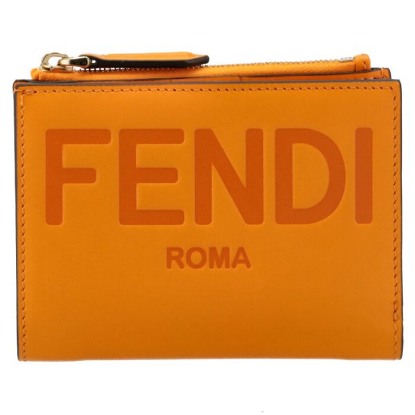 8m0447aayzf1dzh 1 FENDI Roma Bifold Wallet Orange