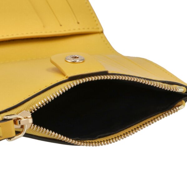 8m0447ahnif1eev 6 FENDI Roma Bifold Wallet Yellow