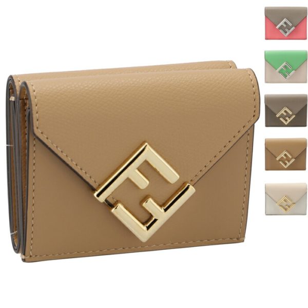 8m0480alwa FENDI FF Diamond Trifold Wallet