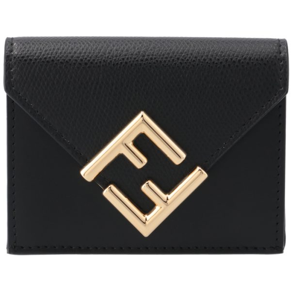 8m0480alwaf0kur 1 FENDI FF Diamond Trifold Wallet