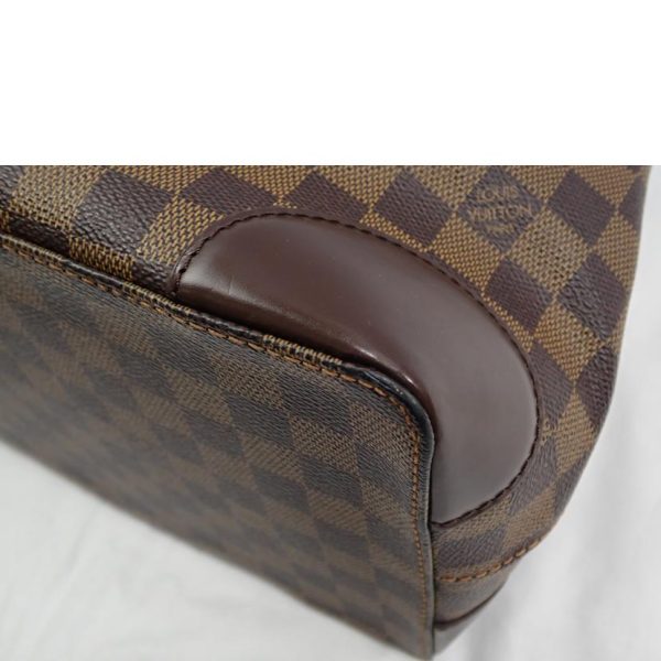 90018 10 Louis Vuitton Hampstead MM Damier Ebene Tote Bag Brown