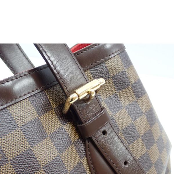 90018 12 Louis Vuitton Hampstead MM Damier Ebene Tote Bag Brown