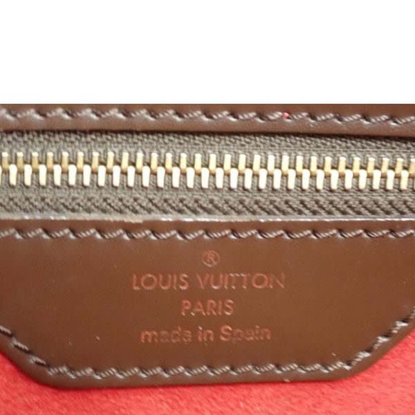 90018 5 Louis Vuitton Hampstead MM Damier Ebene Tote Bag Brown