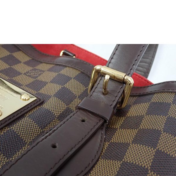 90018 9 Louis Vuitton Hampstead MM Damier Ebene Tote Bag Brown