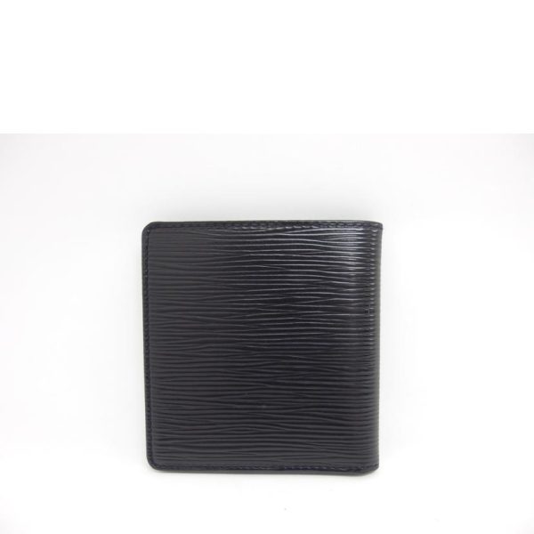 90056 2 Louis Vuitton Portobier 6 Credit Card Holder Epi Black