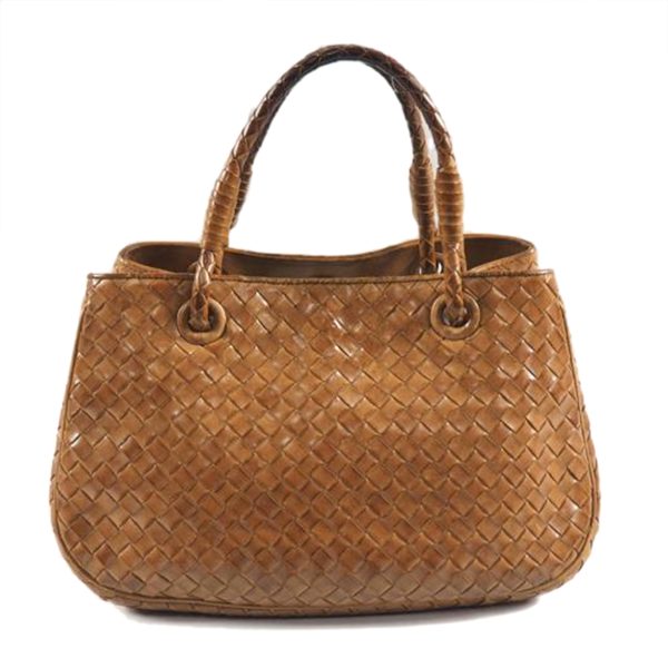 90064 1 Bottega Veneta Satchel Intrecciato Brown