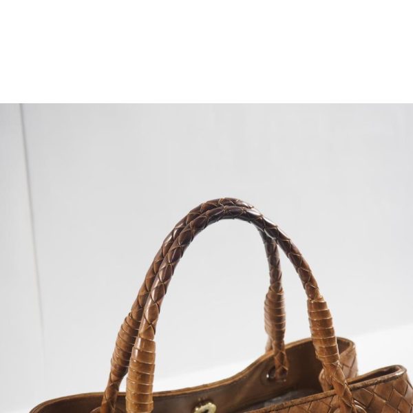 90064 3 Bottega Veneta Satchel Intrecciato Brown