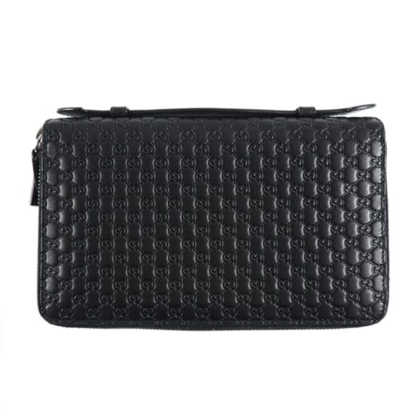 90101 1 Gucci Micro Guccisima Organizer Wallet Black